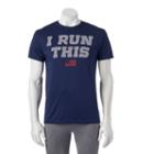 Men's Tek Gear&reg; Dry Tek I Run This Tee, Size: Xl, Blue (navy)