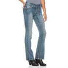 Women's Apt. 9&reg; Embellished Bootcut Jeans, Size: 0 T/l, Med Blue