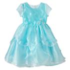 Girls 4-6x Nanette Organza Petal Dress, Girl's, Size: 5, Green