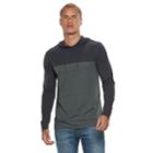 Men's Urban Pipeline&reg; Colorblock Hooded Tee, Size: Small, Dark Blue