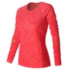 Women's New Balance Nb Ice Running Tee, Size: Xl, Light Pink