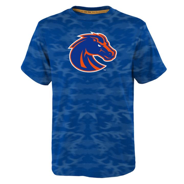 Boys 8-20 Boise State Broncos Vector Dri-tek Tee, Size: Xl 18-20, Blue Other