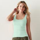 Women's Sonoma Goods For Life&trade; Everyday Solid Tank, Size: Xs, Lt Green