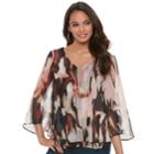 Women's Jennifer Lopez Angel Sleeve Chiffon Top, Size: Xl, Light Pink