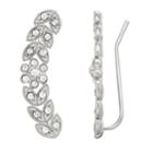 Lc Lauren Conrad Leaf Nickel Free Ear Climber Earrings, Women's, Silver