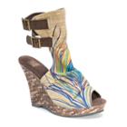 Muk Luks Sage Women's Espadrille Wedge Sandals, Girl's, Size: 8, Lt Beige