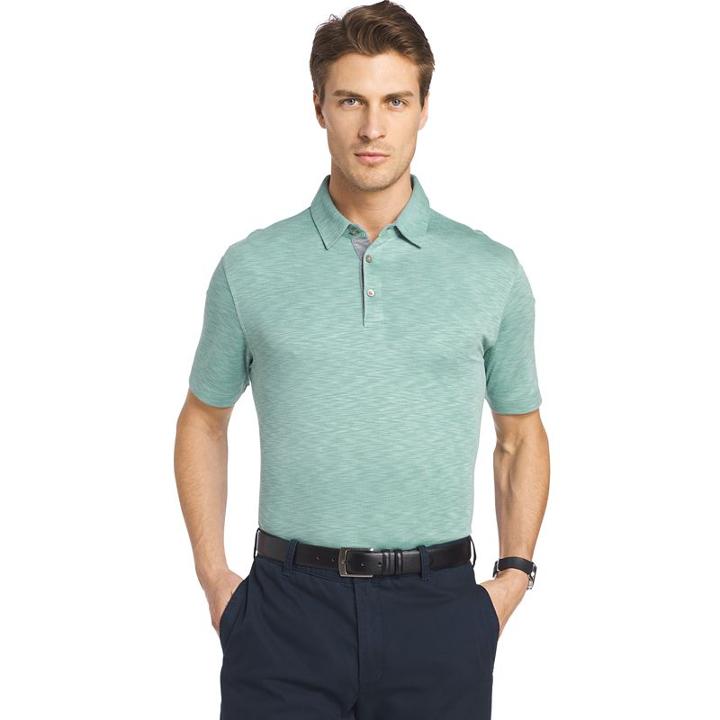 Men's Van Heusen Classic-fit Self-collar Polo, Size: Xl, Green Oth