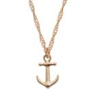 Lc Lauren Conrad Anchor Pendant Necklace, Women's, Gold