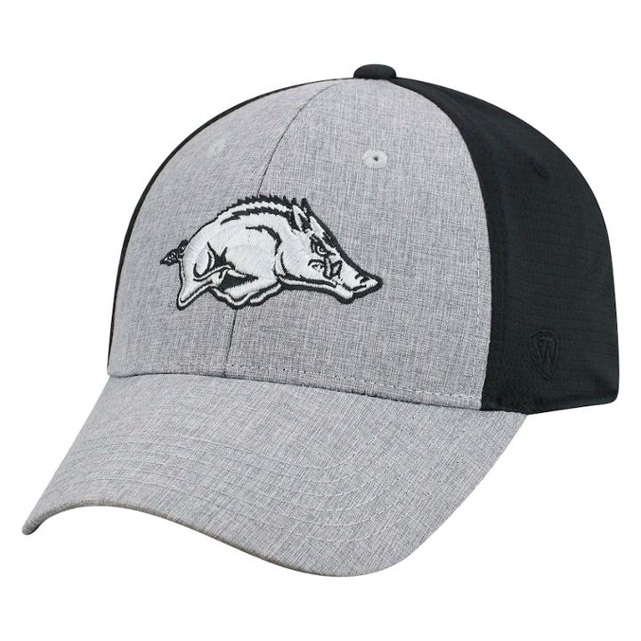 Adult Top Of The World Arkansas Razorbacks Fabooia Memory-fit Cap, Men's, Med Grey