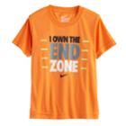 Boys 4-7 Nike I Own The End Zone Graphic Tee, Size: 6, Brt Orange