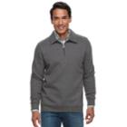 Men's Croft & Barrow&reg; Classic-fit Stretch Fleece Quarter-zip Pullover, Size: Large, Dark Grey