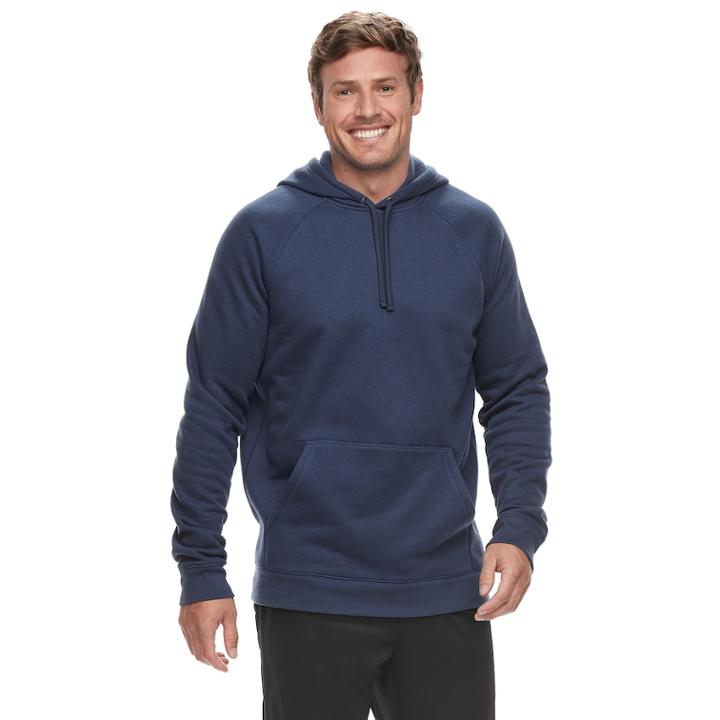 Big & Tall Tek Gear&reg; Regular-fit Ultra Soft Fleece Hoodie, Men's, Size: 4xb, Dark Blue