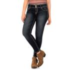 Juniors' Wallflower Luscious Curvy 2-button Skinny Jeans, Girl's, Size: 3, Brt Yellow