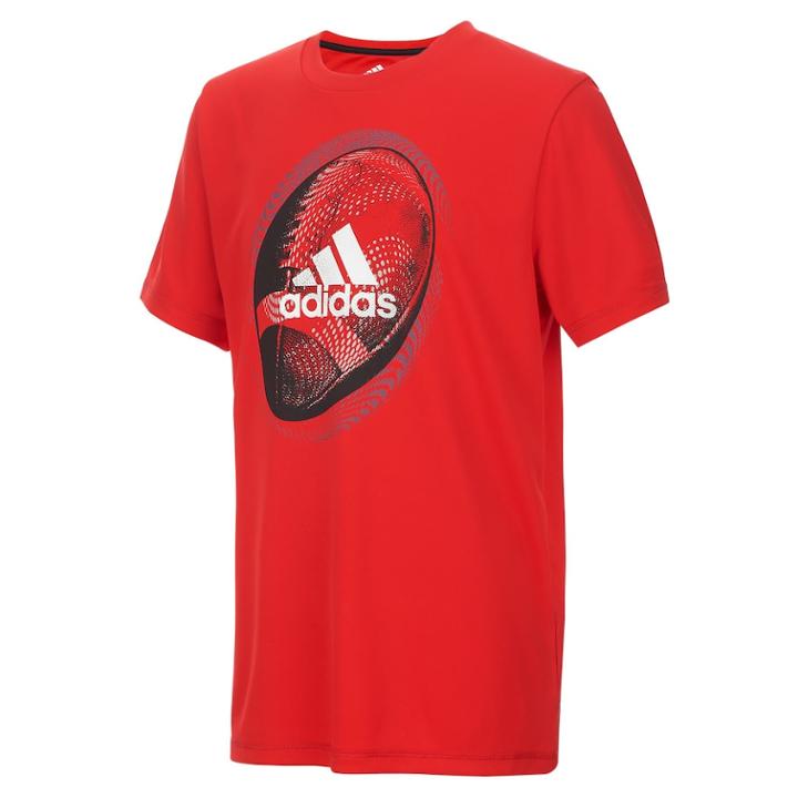 Boys 8-20 Adidas Football Graphic Tee, Size: Medium, Brt Red