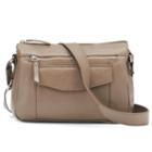La Diva Aiden Triple-entry Leather Crossbody Bag, Women's, Lt Brown