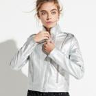 K/lab Zipper Accent Moto Jacket, Teens, Size: Large, Grey