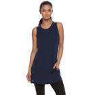 Women's Tek Gear&reg; French Terry Pocket Tunic, Size: Small, Dark Blue