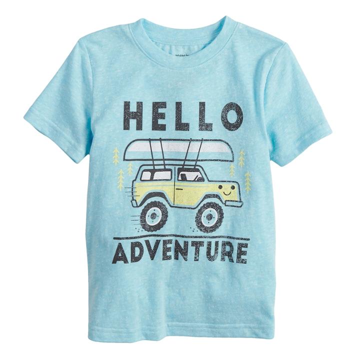 Toddler Boy Jumping Beans&reg; Heathered Graphic Tee, Size: 5t, Light Blue