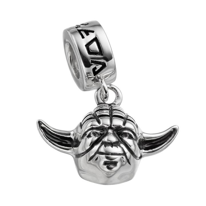 Star Wars Sterling Silver Yoda Charm, Women's, Grey