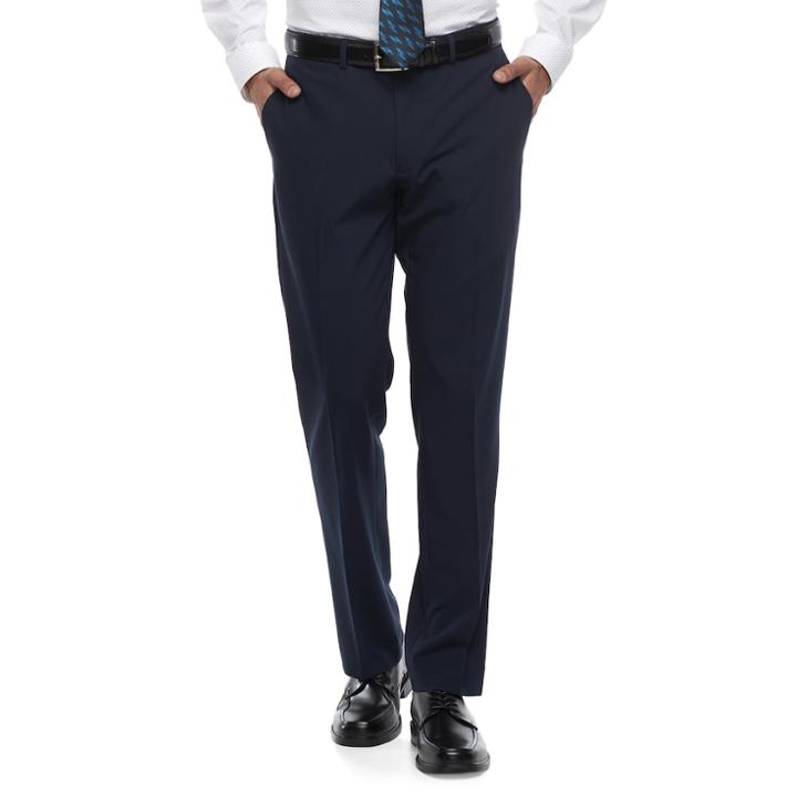Men's Apt. 9&reg; Smart Temp Premier Flex Extra-slim Fit Suit Pants, Size: 36x30, Blue