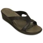 Crocs Sanrah Women's Wedge Sandals, Size: 8, Lt Brown
