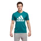 Men's Adidas Logo Tee, Size: Large, Dark Green