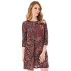 Women's Apt. 9&reg; Printed Swing Dress, Size: Medium, Romantic Paisley