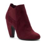 Candie's&reg; Culture Women's High Heel Ankle Boots, Size: Medium (6.5), Dark Pink