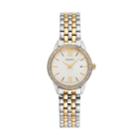 Seiko Women's Two Tone Stainless Steel Crystal Bezel Watch - Sur686, Size: Small, Multicolor