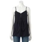 Women's Sonoma Goods For Life&trade; Pintuck Camisole, Size: Xl, Black