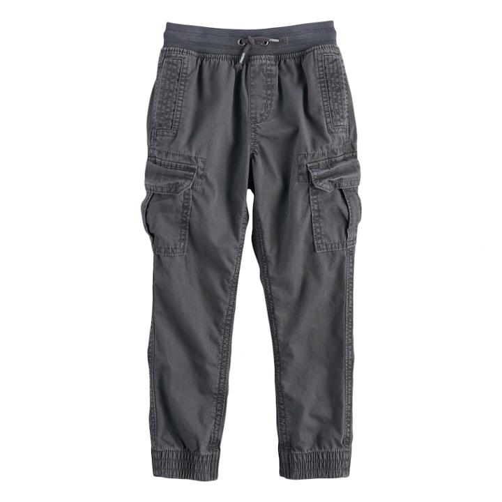 Boys 4-7x Sonoma Goods For Life&trade; Casual Jogger Pants, Size: 6, Med Grey
