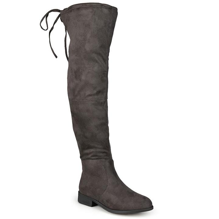 Journee Collection Mount Women's Over-the-knee Boots, Girl's, Size: 11, Grey