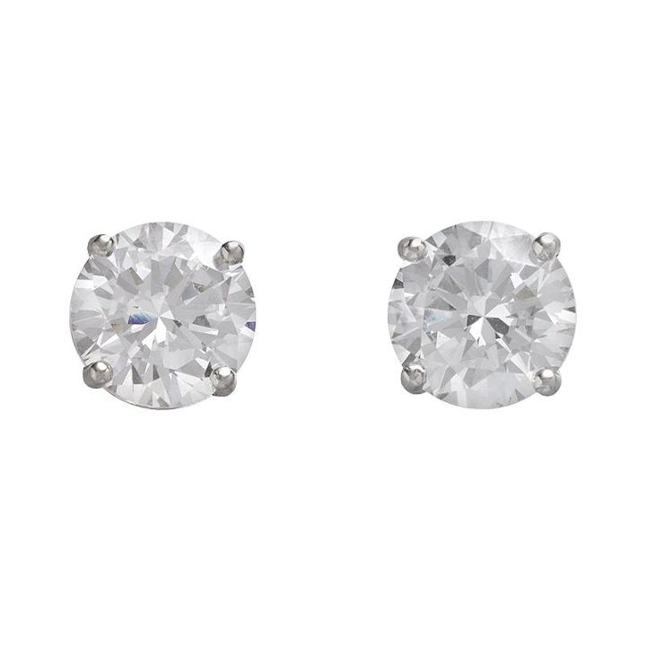 Diamonluxe Sterling Silver 5-ct. T.w. Simulated Diamonds Stud Earrings, Women's