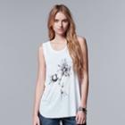 Women's Simply Vera Vera Wang Flower Graphic Tank, Size: Small, White