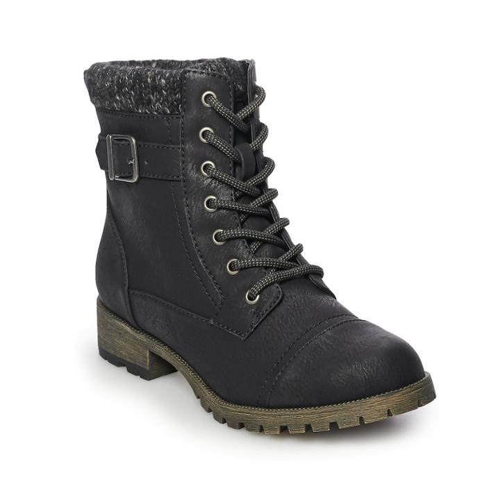Now Or Never State Women's Combat Boots, Size: Medium (5), Oxford