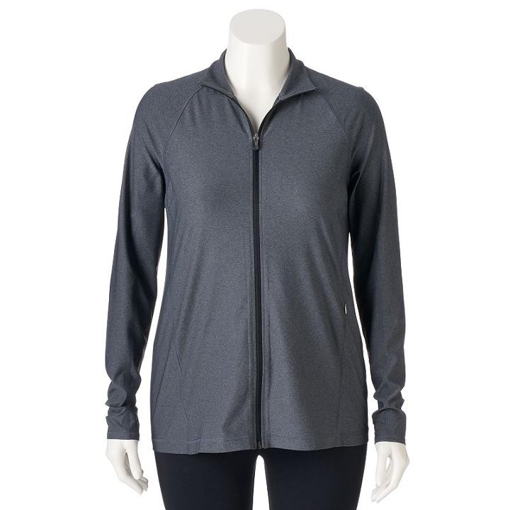Plus Size Tek Gear&reg; Performance Full-zip Jacket, Women's, Size: 3xl, Oxford