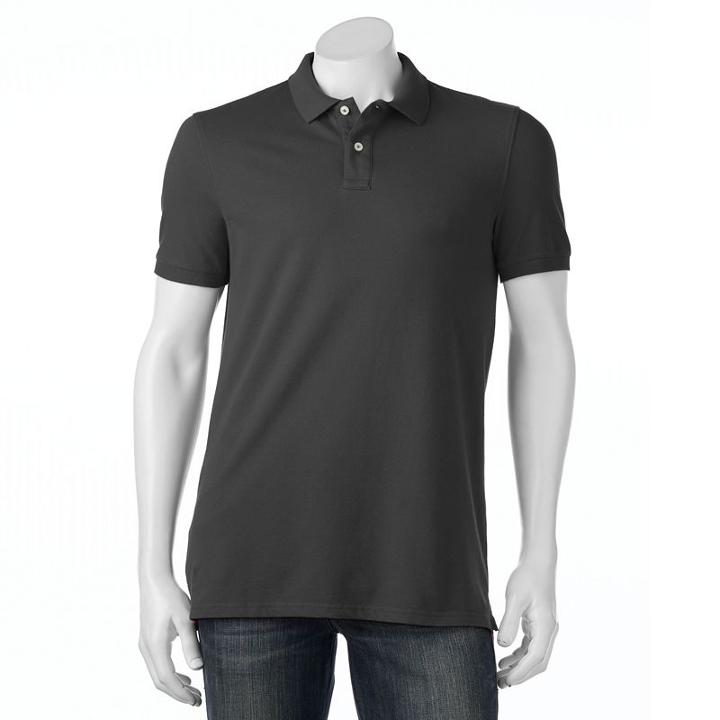 Big & Tall Sonoma Goods For Life&trade; Flexwear Classic-fit Pique Polo, Men's, Size: Xxl Tall, Grey