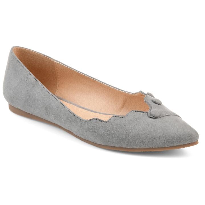 Journee Collection Mila Women's Flats, Size: Medium (9), Grey