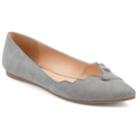 Journee Collection Mila Women's Flats, Size: Medium (9), Grey