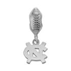 Dayna U Sterling Silver North Carolina Tar Heels Team Logo Football Charm, Women's, Grey