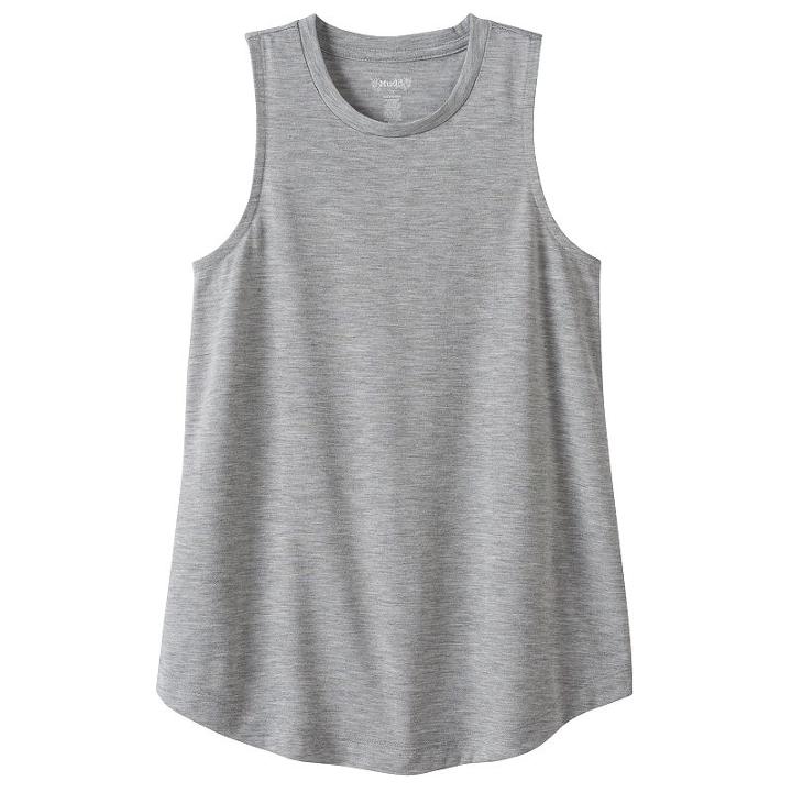 Girls 7-16 & Plus Size Mudd&reg; Patterned Graphic Tank Top, Girl's, Size: 7-8, Med Grey