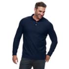 Big & Tall Croft & Barrow&reg; Classic-fit Easy-care Pique Polo, Men's, Size: Xl Tall, Dark Blue