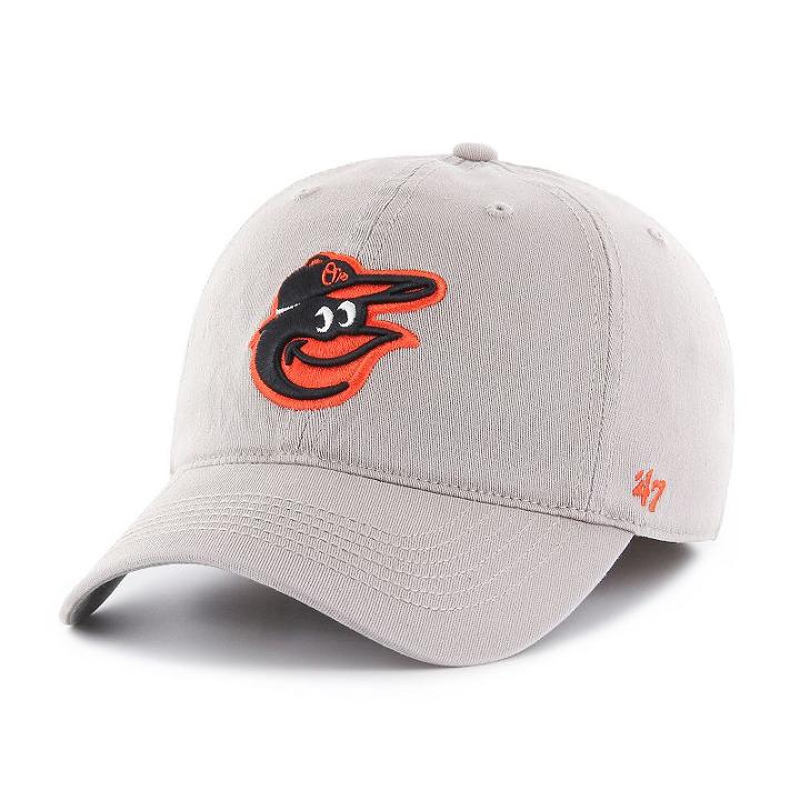 Adult '47 Brand Baltimore Orioles Roper Closer Fitted Cap, Grey
