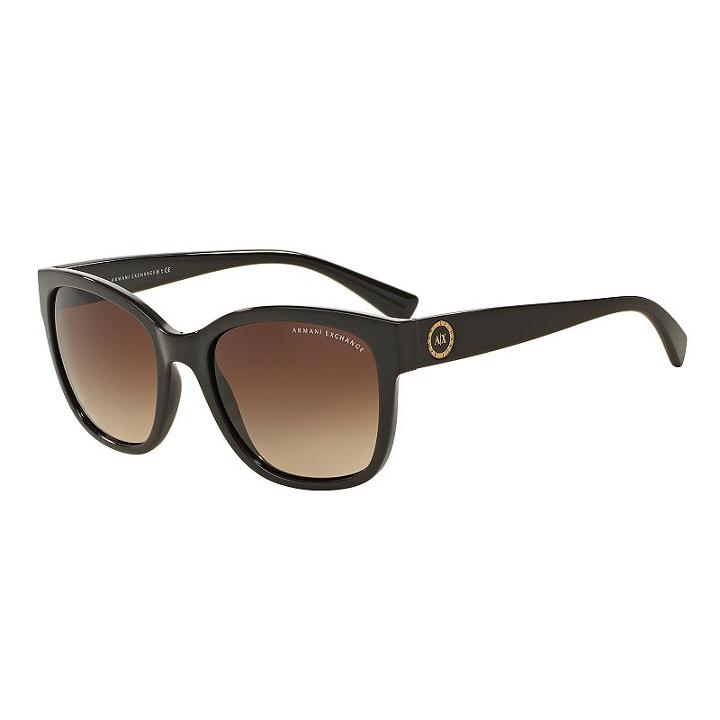 Armani Exchange Ax4046s 54mm Square Gradient Sunglasses, Women's, Dark Brown