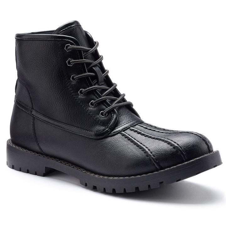Sonoma Goods For Life&trade; Men's Duck Boots, Size: 8, Black