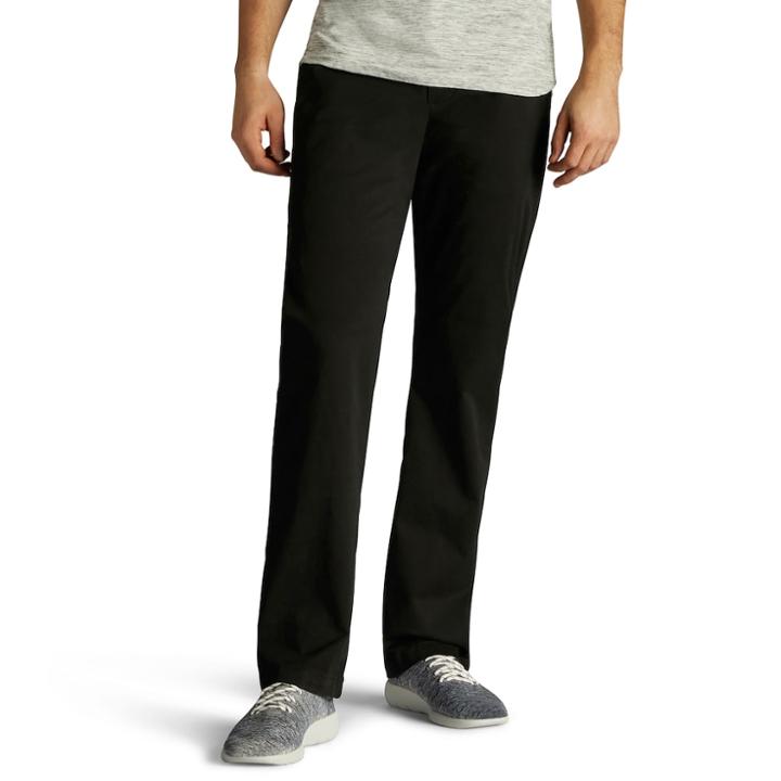 Men's Lee Modern Series Chino Straight-fit Pants, Size: 38x32, Black