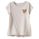 Girls 4-10 Jumping Beans&reg; Short Sleeve Forward Seam Tee, Size: 8, Lt Beige
