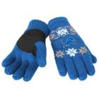Adult Forever Collectibles Detroit Lions Lodge Gloves, Blue