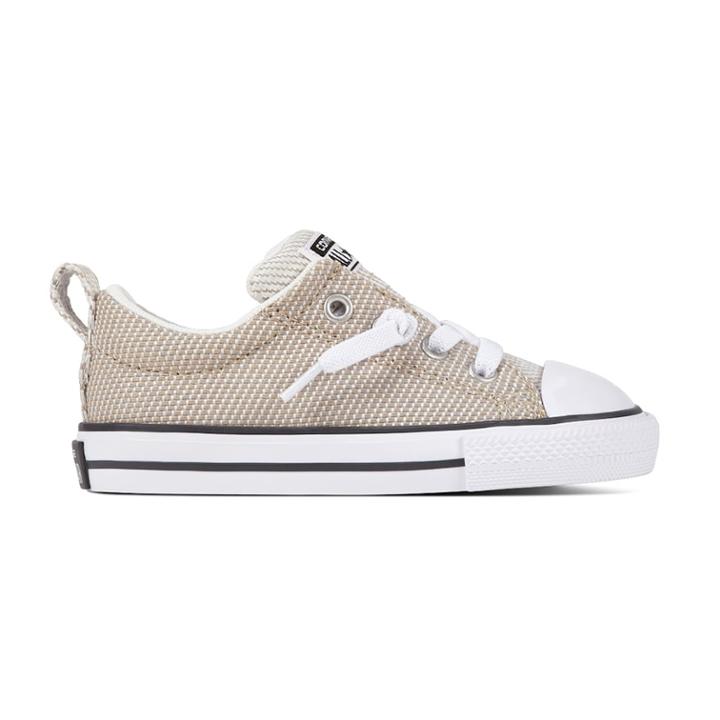 Toddlers Converse Chuck Taylor All Star Street Slip Sneakers, Size: 5 T, Lt Beige