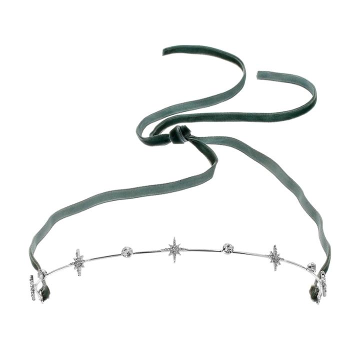 Lc Lauren Conrad Runway Collection Starburst Velvet Tie Headband, Women's, Green